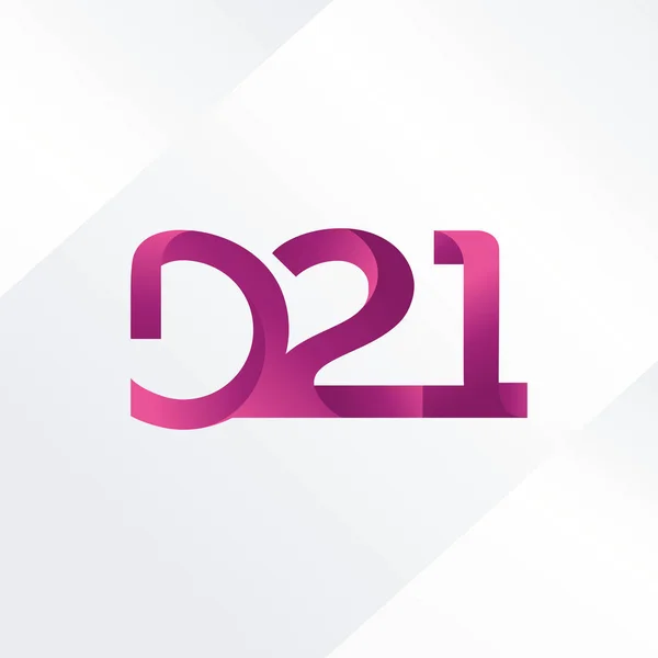 D 21  joint logo — Stock Vector