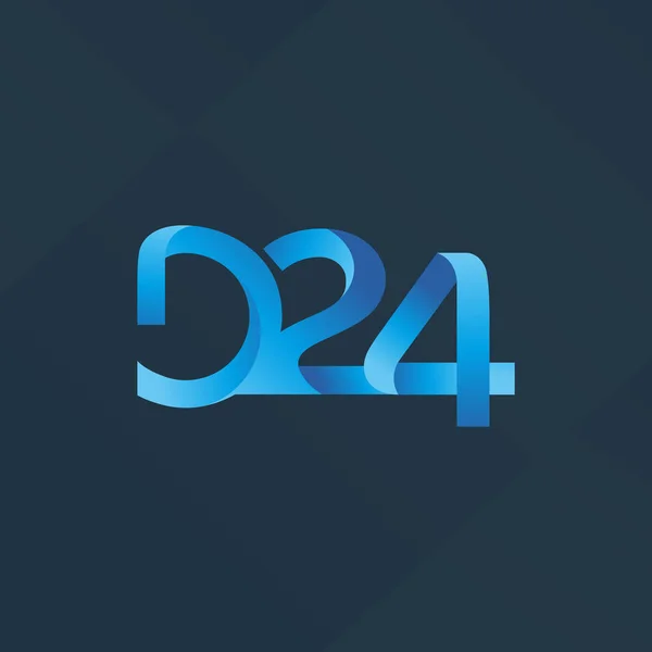 D 24  joint logo — Stock Vector