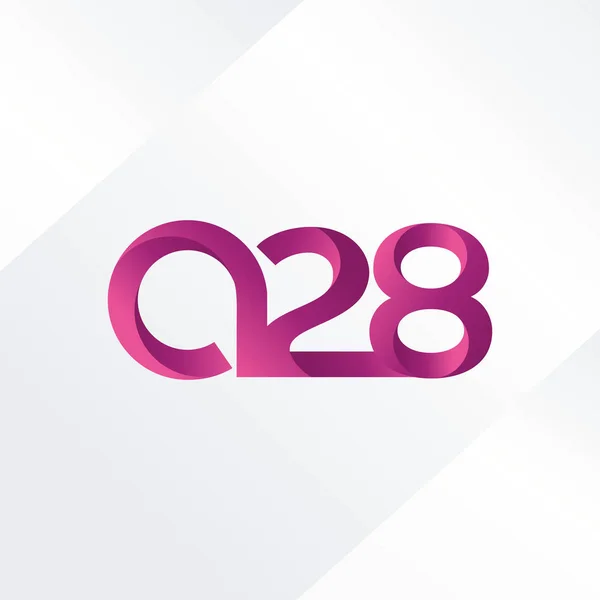 A 28  joint logo — Stock Vector