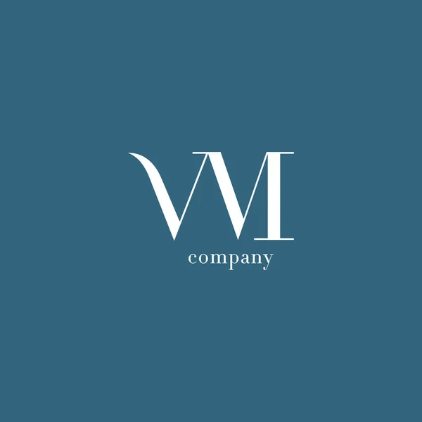 V ・ M 文字の会社のロゴ — ストックベクタ