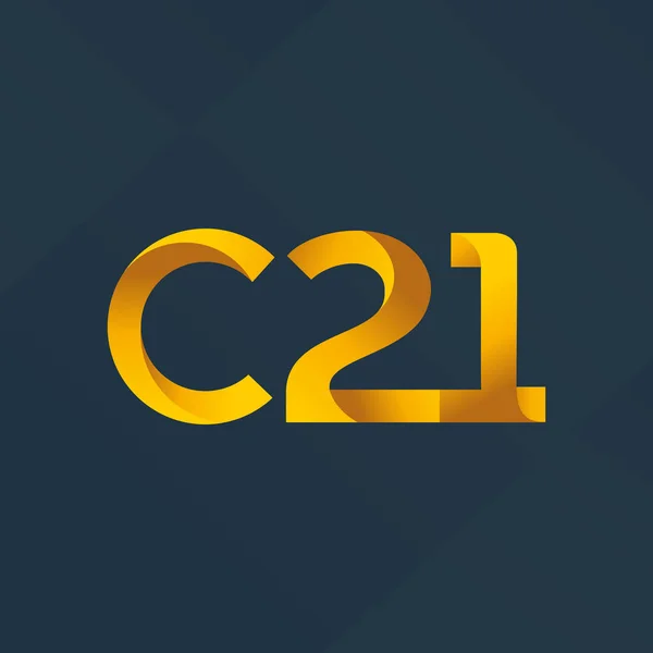 C21   joint logo — Stock Vector