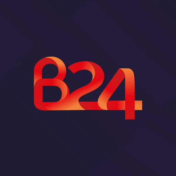 B 24 logótipo comum — Vetor de Stock