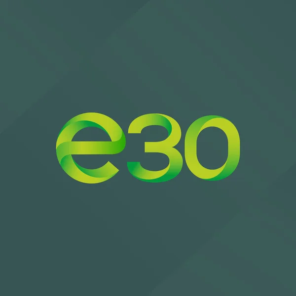 Společné logo E30 — Stockový vektor