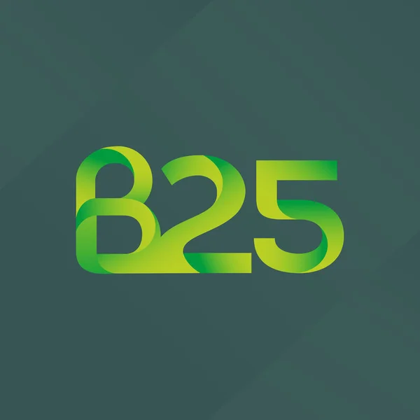 B 25 logótipo comum —  Vetores de Stock