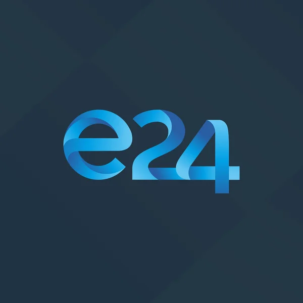 E24 gezamenlijke logo — Stockvector