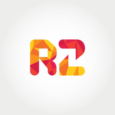 Geometrik sayı ve harf logo