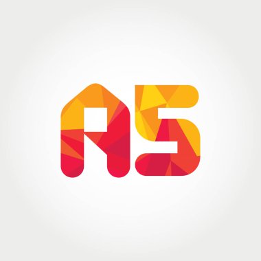 Geometrik sayı ve harf logo