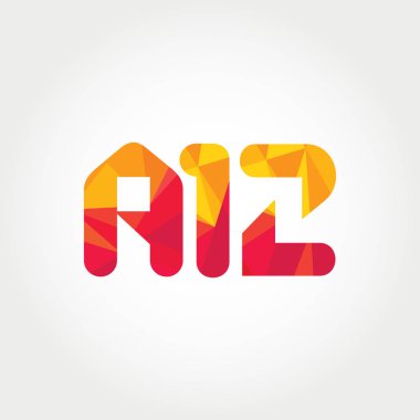 Geometrik sayı ve harf logo