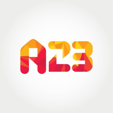 Geometrik sayı ve harf logo