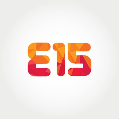 Geometrik sayı ve harf logo