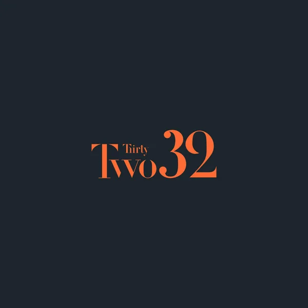 Тридцять два логотип компанії — стоковий вектор