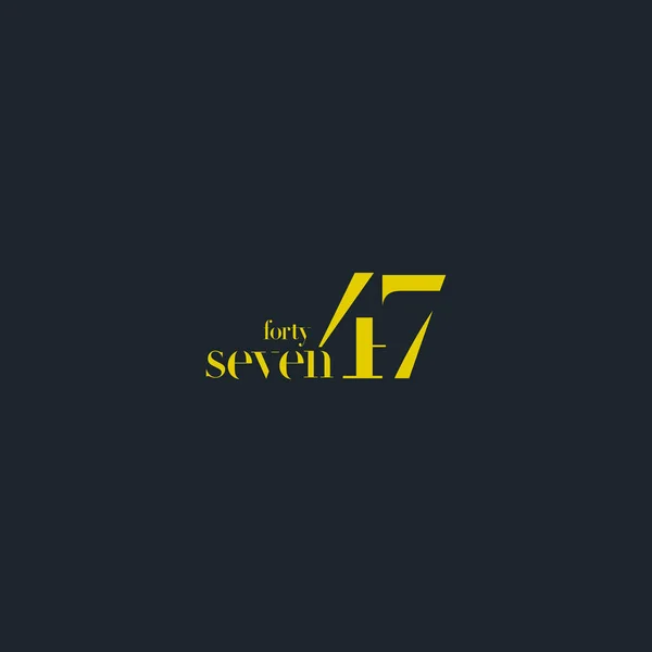 Το λογότυπο της εταιρίας σαράντα επτά — Διανυσματικό Αρχείο