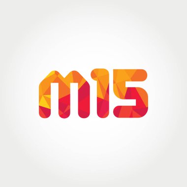 Geometrik sayı ve harf logo