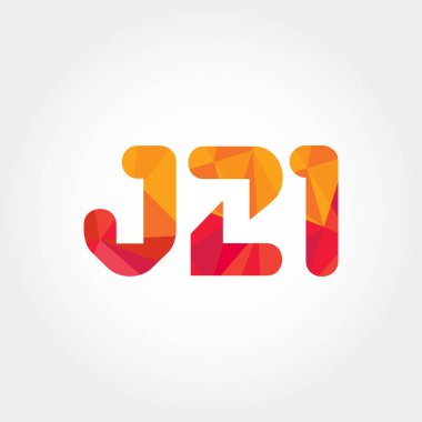 Geometrik sayı ve harf logo