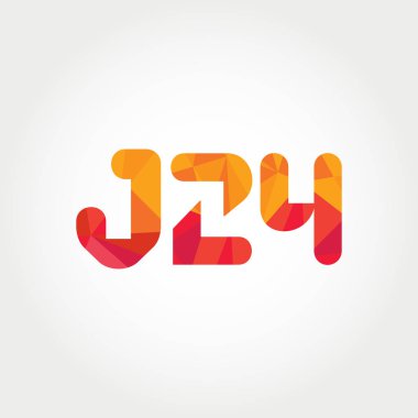 Geometrik sayı ve harf logo