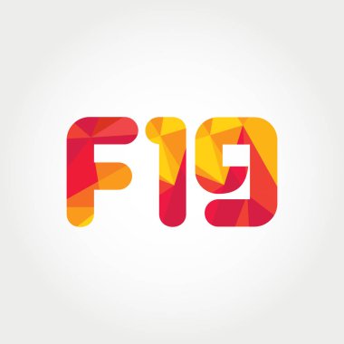 Geometrik sayı ve harf logo