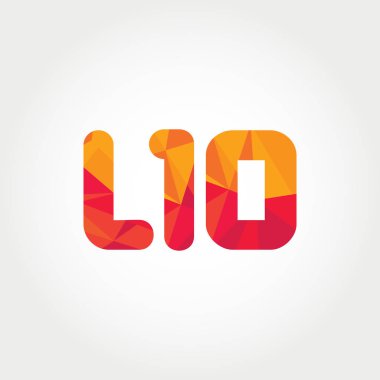 Geometrik sayı ve harf logo