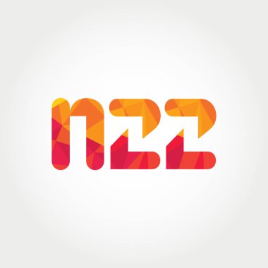 Geometrik sayı ve harf logo