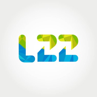 Geometrik sayı ve harf logo