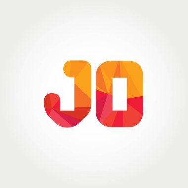 Geometrik sayı ve harf logo