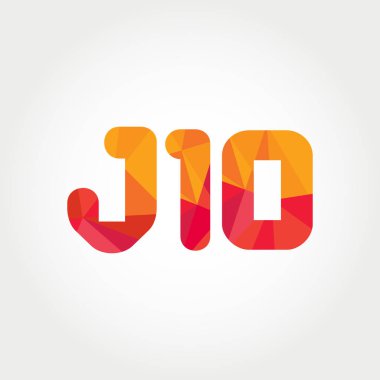 Geometrik sayı ve harf logo