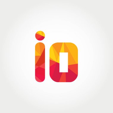 Geometrik sayı ve harf logo