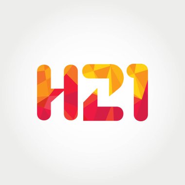 Geometrik sayı ve harf logo