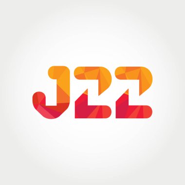 Geometrik sayı ve harf logo