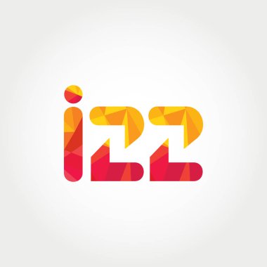 Geometrik sayı ve harf logo