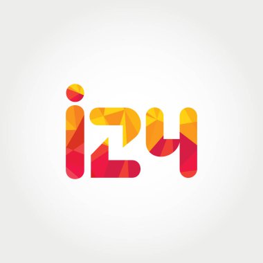 Geometrik sayı ve harf logo