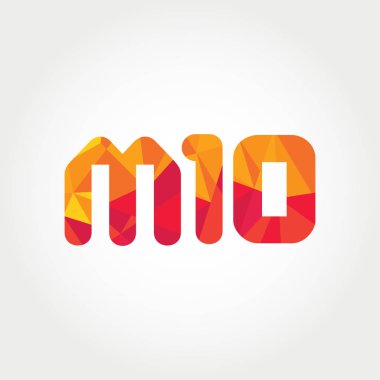 Geometrik sayı ve harf logo