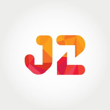 Geometrik sayı ve harf logo