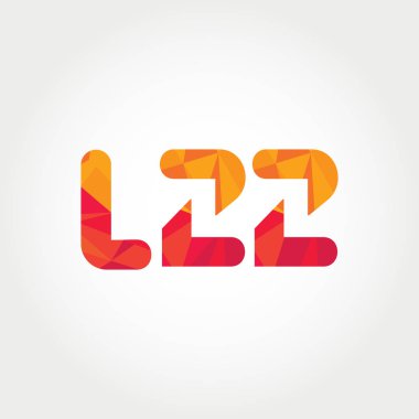 Geometrik sayı ve harf logo