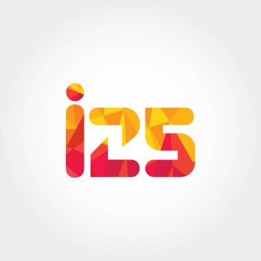 Geometrik sayı ve harf logo