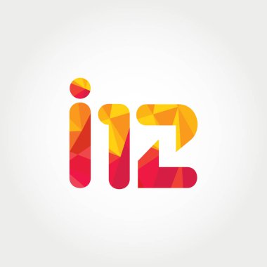 Geometrik sayı ve harf logo