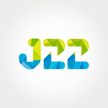 Geometrik sayı ve harf logo