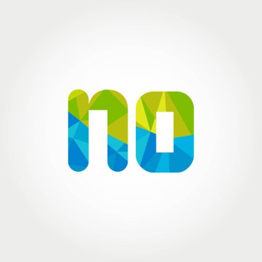 Geometrik sayı ve harf logo