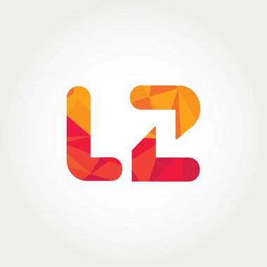 Geometrik sayı ve harf logo