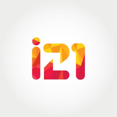 Geometrik sayı ve harf logo