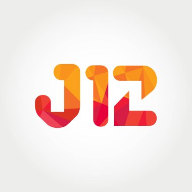 Geometrik sayı ve harf logo