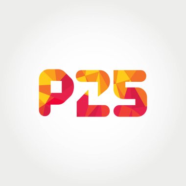 Geometrik sayı ve harf logo