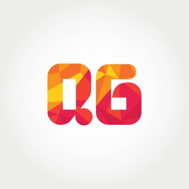 Geometrik sayı ve harf logo