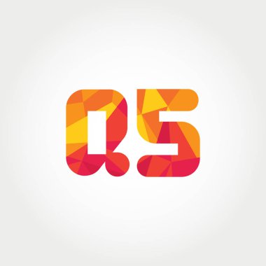 Geometrik sayı ve harf logo