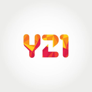 Geometrik sayı ve harf logo