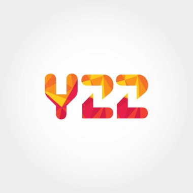 Geometrik sayı ve harf logo