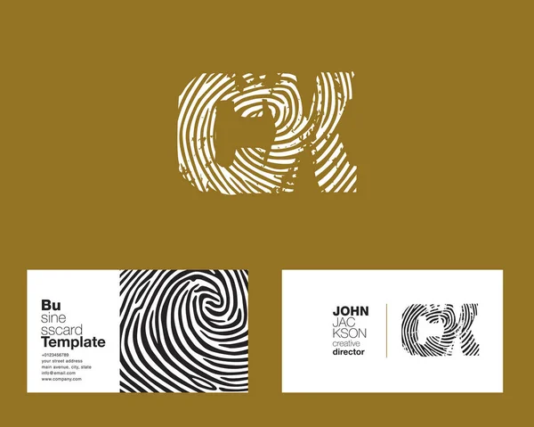 Cartas de CX logotipo de la empresa — Vector de stock