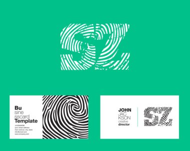 Sz harfler şirket logosu 