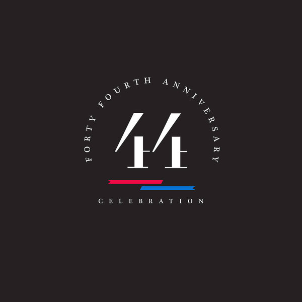 икона логотипа сорок четвертой годовщины
