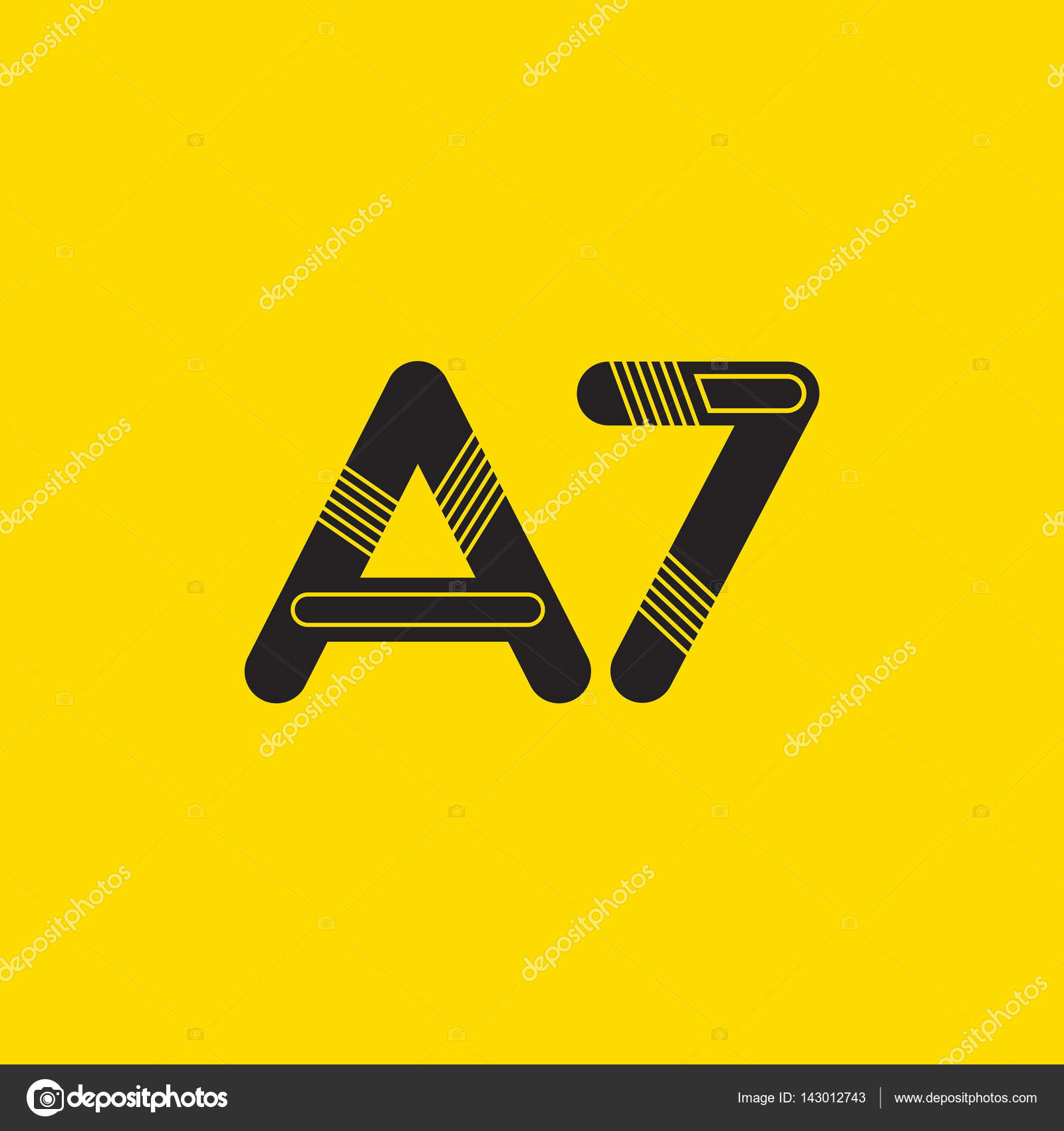 A7 letter and number logo icon Stock Vector by ©brainbistro 143012743