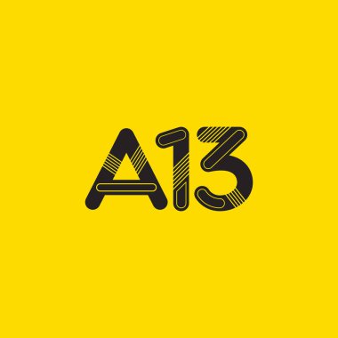 A13 mektup ve sayı logo simge